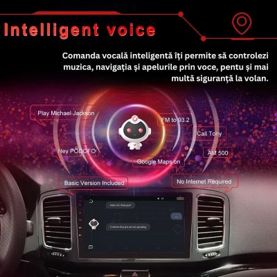 ARTIE SMARTIE – Navigație Auto 10.1” QLED, Android 15, 8GB RAM + 128GB , CarPlay & Android Auto, GPS