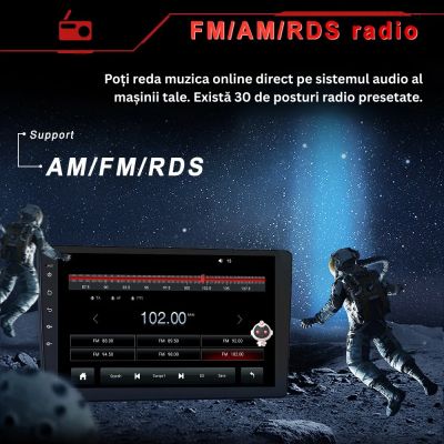 ARTIE SMARTIE – Navigație Auto 10.1” QLED, Android 15, 8GB RAM + 128GB , CarPlay & Android Auto, GPS