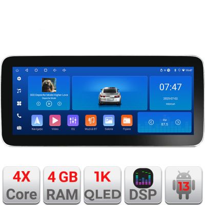 Navigatie Ssangyong Kyron Actyon K-158 Edotec 4+64 12.3 inch Incell 1K android Wifi 5Ghz gps internet
