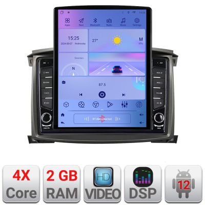 Navigatie Toyota Land Cruiser L100 2002-2006 Android radio gps internet quad core 2+32 ecran vertical 9.7" KIT-L105-automatic+EDT-E708