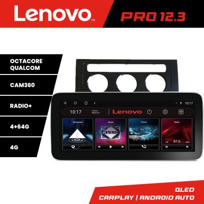Navigatie VW Touran 2003-2009 clima automata K-touran2 Lenovo PRO 4+64 12.3 inch qled android 4G DSP gps internet et GPS WI