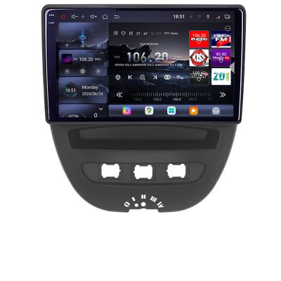 Navigatie Citroen C1 Peugeot 107 Toyota Aygo 2005-2014 Android radio gps internet 8 core QLED 2K 16+512GB 360 Edotec v1