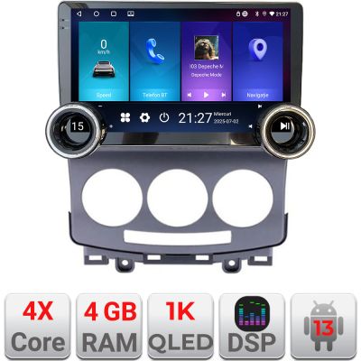 Navigatie Mazda 5 2005-2010 Kit-MZ22 Edotec  4+64 10.5 inch Incell 1K android Wifi 5Ghz gps internet  Cor