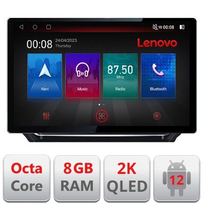 Navigatie Peugeot 2008 2020- Ecran 2K QLED 13",Octacore,8Gb RAM,128Gb Hdd,4G,360,DSP,Carplay,Bluetooth