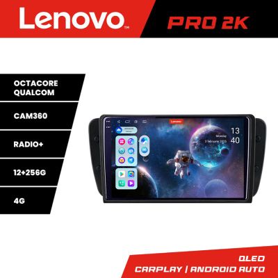 Navigatie Seat Ibiza 2008-2014 Lenovo Kit-246 8 core QLED 2K 12+256 360 Android Waze USB Navigatie Internet Youtube Radio