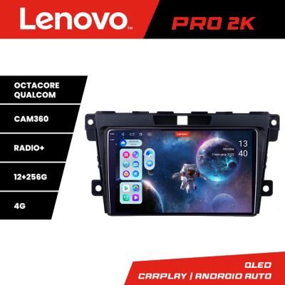 Navigatie Mazda CX-7 2009 Lenovo Kit-097 8 core QLED 2K 12+256 360 Android Waze USB Navigatie Internet Youtube Radio