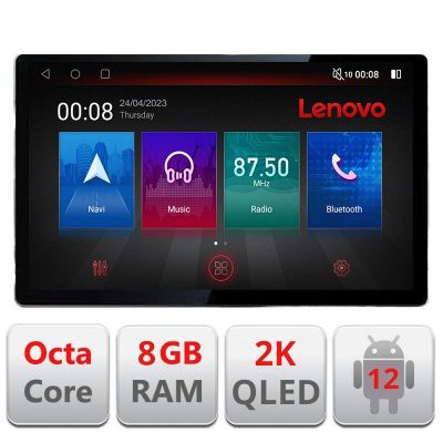 Navigatie Peugeot 208/2008 N-PSA ecran 13" 2K 8+128 Android Waze USB Navigatie 4G 360 Toslink Youtube Radio KIT