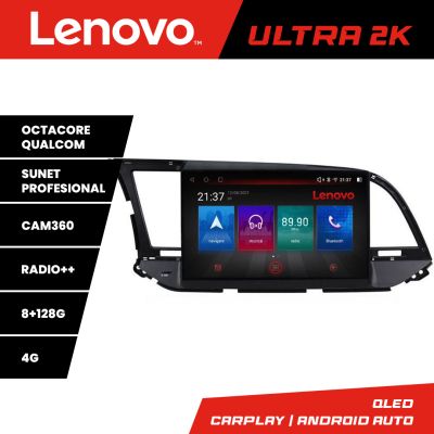 Navigatie Hyundai Elantra 2015-2018 M-581 Octa Core Android Radio Bluetooth GPS WIFI/4G DSP 2K 8+128GB 360 Tosl