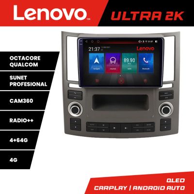 Navigatie Infiniti FX45 2007-2009 Android radio gps internet 8 core QLED Qualcomm 4+64 360 fx45-old+EDT-E209 Lenovo