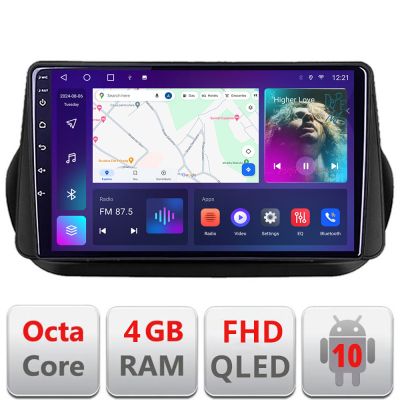 Navigatie Peugeot Bipper, CitroenNemo, Fiat Qubo 2008-2017 Android radio gps internet quad core 4+64 carplay android auto Kit-bipper+EDT-E310v3 v1