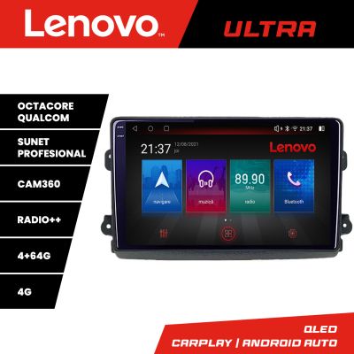 Navigatie Fiat Ducato 2021- Qled 1K Octa Core 4+64 LTE 4G DSP Wifi 5Ghz HDMI android auto carplay radio gps internet KIT-ducato2024+ULTRA-9-4+64