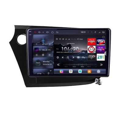 Navigatie Honda Insight 2009-2014 Edotec Kit-insight 8 core QLED 2K 16+512GB 360 Android Waze USB Navigatie Internet Youtube Radio