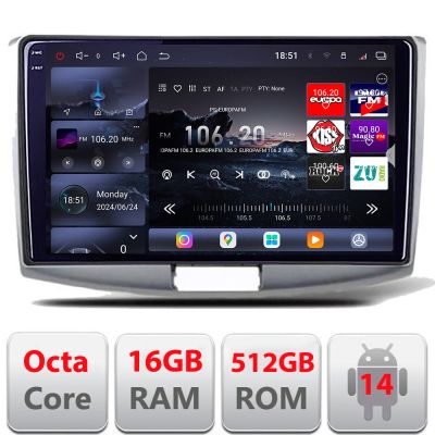 Navigatie VW Passat 2009-2014 Edotec Kit-267 8 core QLED 2K 16+512GB 360 Android Waze USB Navigatie Internet Youtube Radio