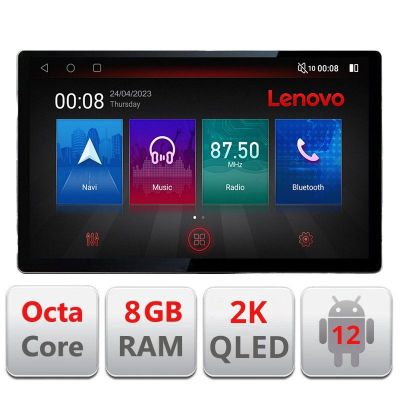 Navigatie Peugeot 407 2004-2011 ecran 13" 2K 8+128 Android Waze USB Navigatie 4G 360 Toslink Youtube Radio KIT