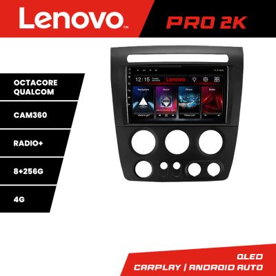 Navigatie Hummer H3 8 core QLED 2K 8+256 360  Android Waze USB Navigatie Internet Youtube Radio Lenovo