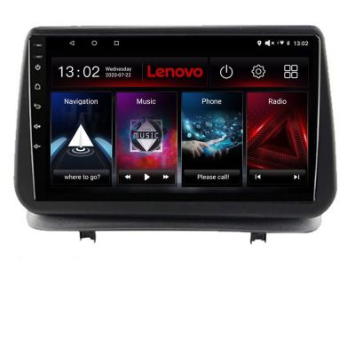 NavigatieRenault Clio 3 2005-2013 Lenovo Kit-Clio3 8 core QLED 2K 4+64 360 Android Waze USB Navigatie Internet Youtube Radio