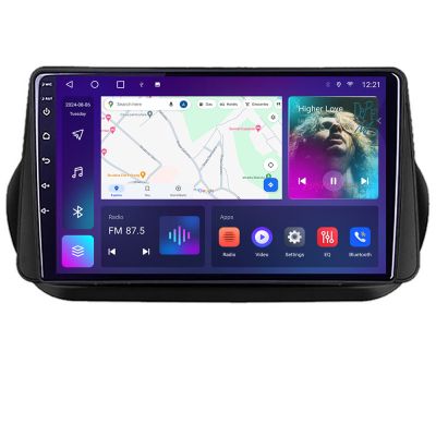 Navigatie Peugeot Bipper, CitroenNemo, Fiat Qubo 2008-2017 Android radio gps internet quad core 4+64 carplay android auto Kit-bipper+EDT-E310v3 v2