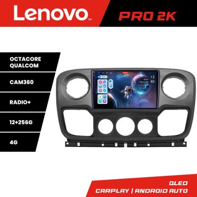 Navigatie Opel Movano, Renault Master 2010-2021 Android radio gps internet 8 core QLED 2K 12+256 360GB 4-Core Lenovo v2