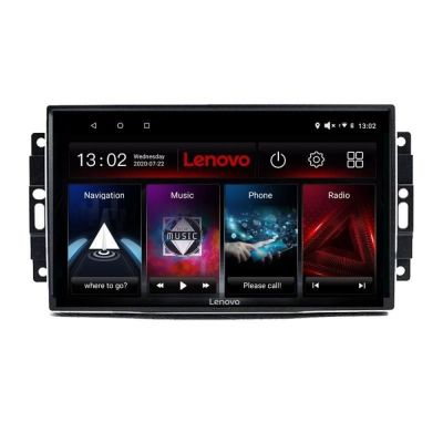 Navigatie Chrysler Jeep Lenovo Kit-202 8 core QLED 2K 8+256 360 Android Waze USB Navigatie Internet Youtube Radio v2