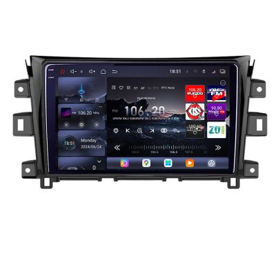 Navigatie NIssan Navara 2017- Edotec Kit-NAVARA17 8 core QLED 2K 16+512GB 360 Android Waze USB Navigatie Internet Youtube Radio