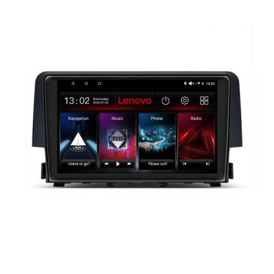 Navigatie Honda Civic 2016-2020 8 core QLED 2K 4+64 360 Android Waze USB Navigatie Internet Youtube Radio Lenovo