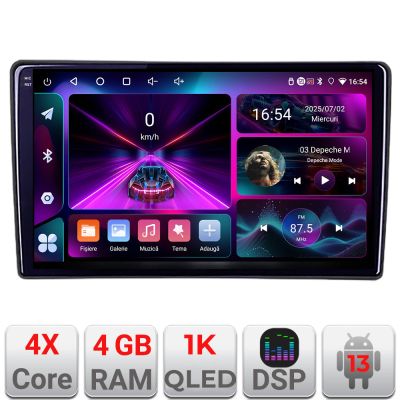 Navigatie Renault Trafic 2008-2012 Quad Core 4+64 InCell Display 1K Android Waze USB Navigatie Internet Youtube Radio