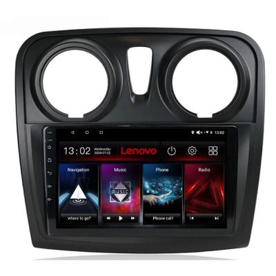 Navigatie Dacia Sandero Logan 2012-2020 Lenovo Kit-sandero 8 core QLED 2K 4+64 360 Android Waze USB Navigatie Internet Youtube Radio