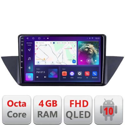Navigatie BMW X1 E84 B-219 Android Ecran QLED octa core 4+64 carplay android auto KIT-219+EDT-E310V3