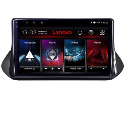 Navigatie Nissan X-trail 2021- Lenovo QLED 1K 4+64 WIFI 5Ghz carplay android auto Android kit-x-trail-2021+EDT-LITE-D4-10-4+64