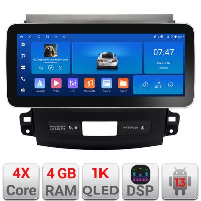 Navigatie Mitsubishi Outlander 2010 K-056 Edotec 4+64 12.3 inch Incell 1K android Wifi 5Ghz gps internet  Q v2