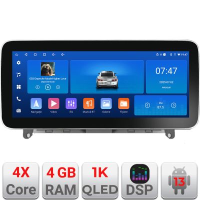 Navigatie Mercedes W204 2008-2012 K-W204 Edotec 4+64 12.3 inch Incell 1K android Wifi 5Ghz gps internet