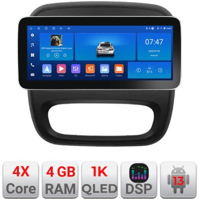 Navigatie Renault Trafic 2014-2017 K-rt09 Edotec 4+64 12.3 inch Incell 1K android Wifi 5Ghz gps internet  Q v2