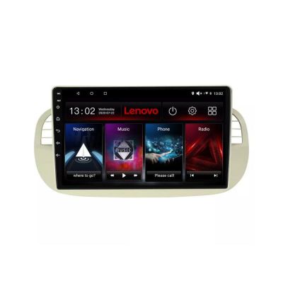 Navigatie Fiat 500 intre anii 2007-2015 Android radio gps internet 8 core QLED 2K 8+256 360 Lenovo