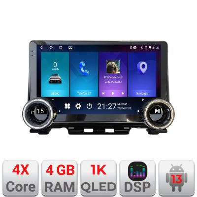 Navigatie Suzuki Jimny 2018- Kit-JIMNY Edotec  4+64 10.5 inch Incell 1K android Wifi 5Ghz gps internet