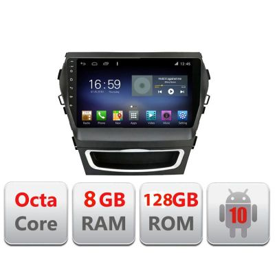 Navigatie Hyundai IX 45 SANTA FE 2013-2015 F-209 Octa Core cu Android Radio Bluetooth Internet GPS WIFI DSP 8+128GB 4G