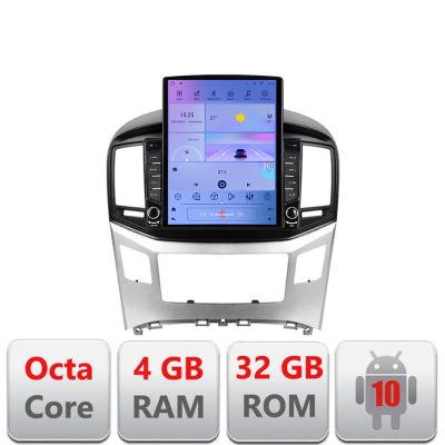 Navigatie Hyundai H1 Starex 2016- G-h1 ecran tip TESLA 9.7" cu Android Radio Bluetooth Internet GPS WIFI 4+32GB DSP 4G
