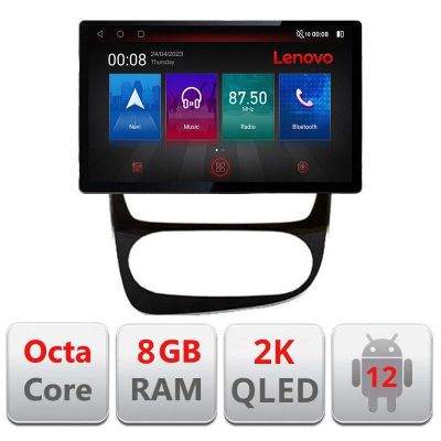 Navigatie Renault Clio 4 V2 N-468 ecran 13" 2K 8+128 Android Waze USB Navigatie 4G 360 Toslink Youtube Radio KI