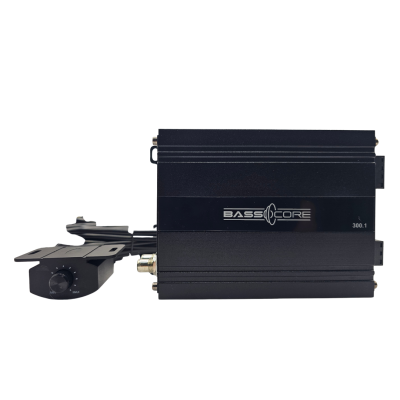 Amplificator monobloc BassCore DBT300.1, 1x300 watts rmm  in 1 ohm, pentru subwoofer clasa D