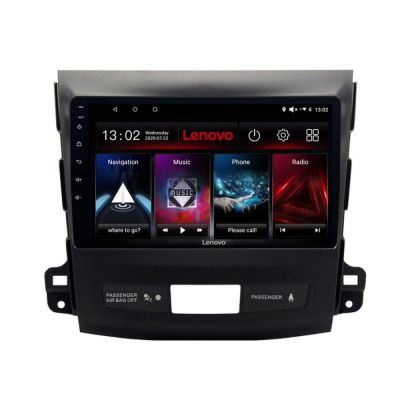 Navigatie Mitsubishi Outlander 2010 Lenovo Kit-056 8 core QLED 2K 4+64 360 Android Waze USB Navigatie Internet Youtube Radio