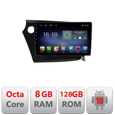 Navigatie Honda Insight 2009-2014 F-insight Octa Core cu Android Radio Bluetooth Internet GPS WIFI DSP 8+128GB 4G