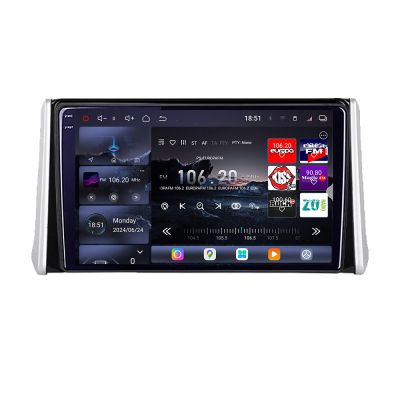 Navigatie Toyota RAV4 Suzuki Across 2018+ 8 core QLED 2K 16+512GB 360 Android Waze USB Navigatie Internet Youtube Radio Edotec