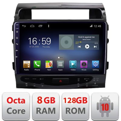 Navigatie Toyota Landcruiser J150 2010-2018 Octa Core cu Android Radio Bluetooth Internet GPS WIFI DSP 8+128GB 4G