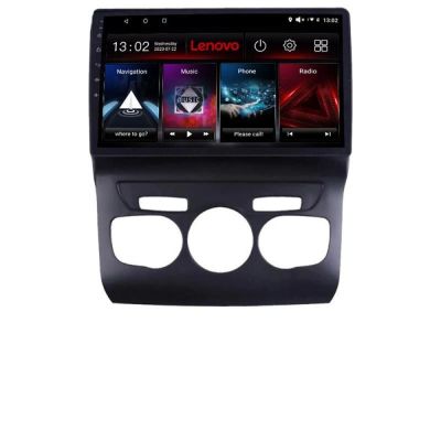 Navigatie Citroen C4 2011-2016  Lenovo Kit-241 8 core QLED 2K 8+256 360 Android Waze USB Navigatie Internet Youtube Radio