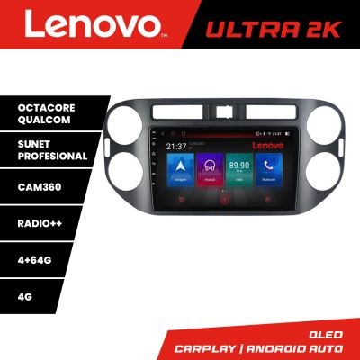 Navigatie VW TIGUAN si Golf Plus 2007-2011 8 core QLED Qualcomm 4+64 360 Android Waze USB Navigatie Internet Youtube Radio Lenovo