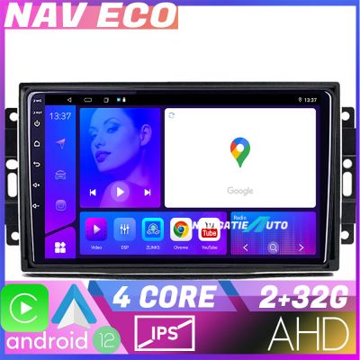 Navigatie Chrysler Jeep NAVTEC Android Ecran 720P Quad Core 2+32 Carplay  Android auto v3