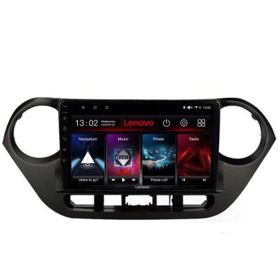 Navigatie Hyundai I10 2013-2019 Lenovo Kit-HY38 8 core QLED 2K 4+64 360 Android Waze USB Navigatie Internet Youtube Radio
