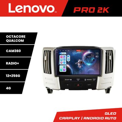 Navigatie Lexus RX300 2003-2008 Android radio gps internet 8 core QLED 2K 12+256 360 Lenovo