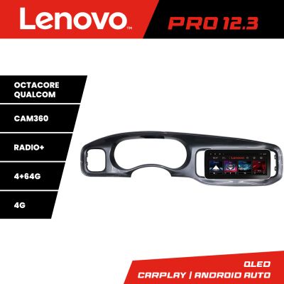 Navigatie Dodge Charger 2011-2014  Lenovo Qled 12.3 inch Octa Core 4+64 360 DSP ADAS carplay android auto radio internet kit-charger+PRO-12.3-4+64