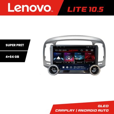 Navigatie Hyundai Accent 2006-2012 Kit-Accent Lenovo  8 core 4+64 10.5 inch Incell 1K android Wifi 5Ghz gps internet