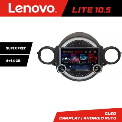Navigatie Mini 2007-2011 Lenovo 8 core 4+64 10.5 inch Incell 1K android Wifi 5Ghz gps internet